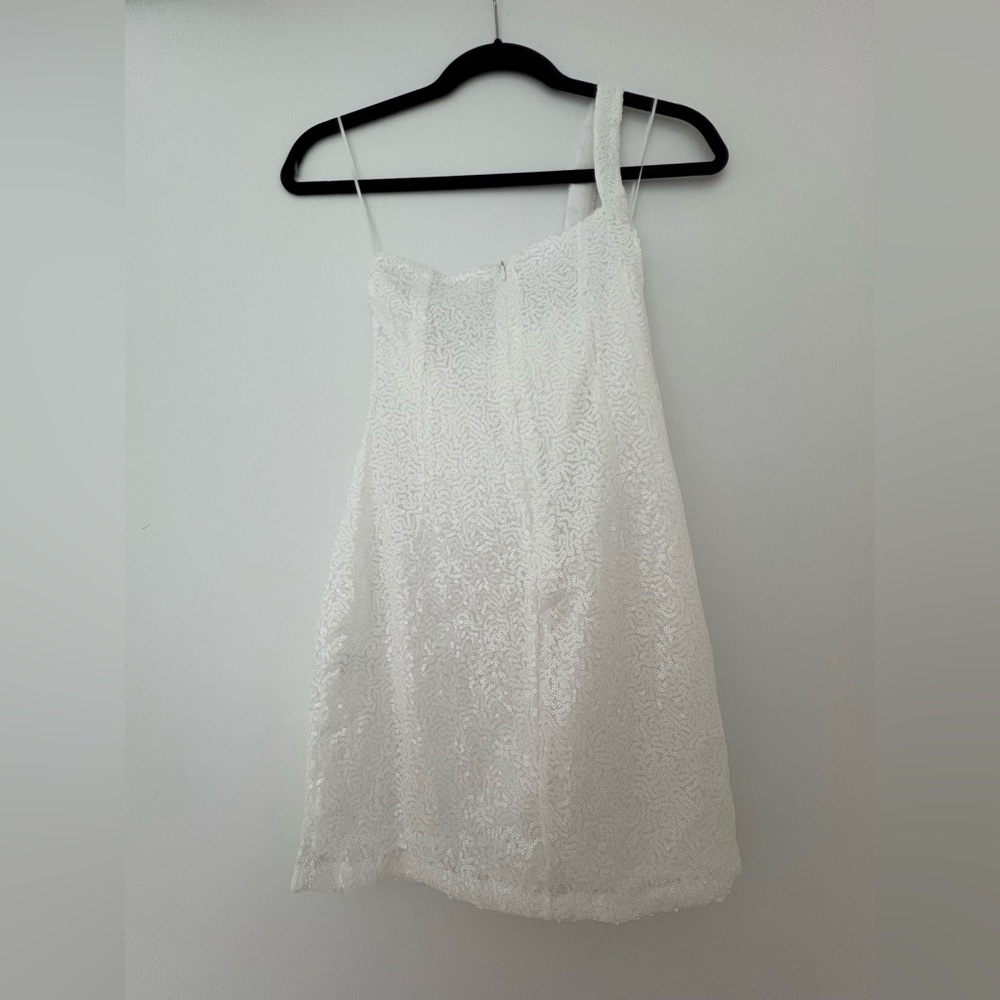 Superdown (Revolve) White Shoulder Sequin Dress -… - image 4